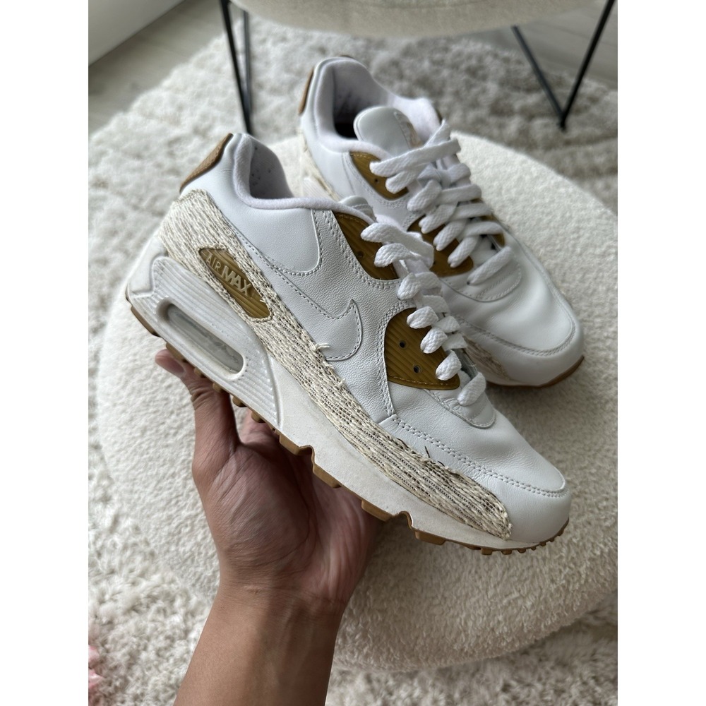 Nike Air Max 90 Women's Size US 7.5/UK 5/EU 38.5 White Wheat 2007